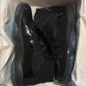 Jordan Black and Blue Sneakers Gamma 11